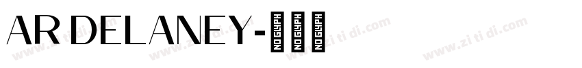 AR DELANEY字体转换